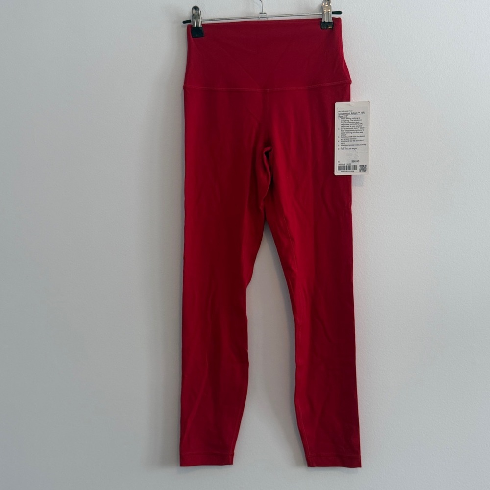 NWT Lululemon Align High-Rise Pant 25" Dark Red - Picture 5 of 9